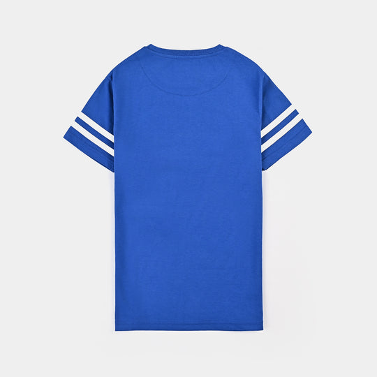 Teens Boys Jersey/Terry T-Shirt-Berlin-C.Blue