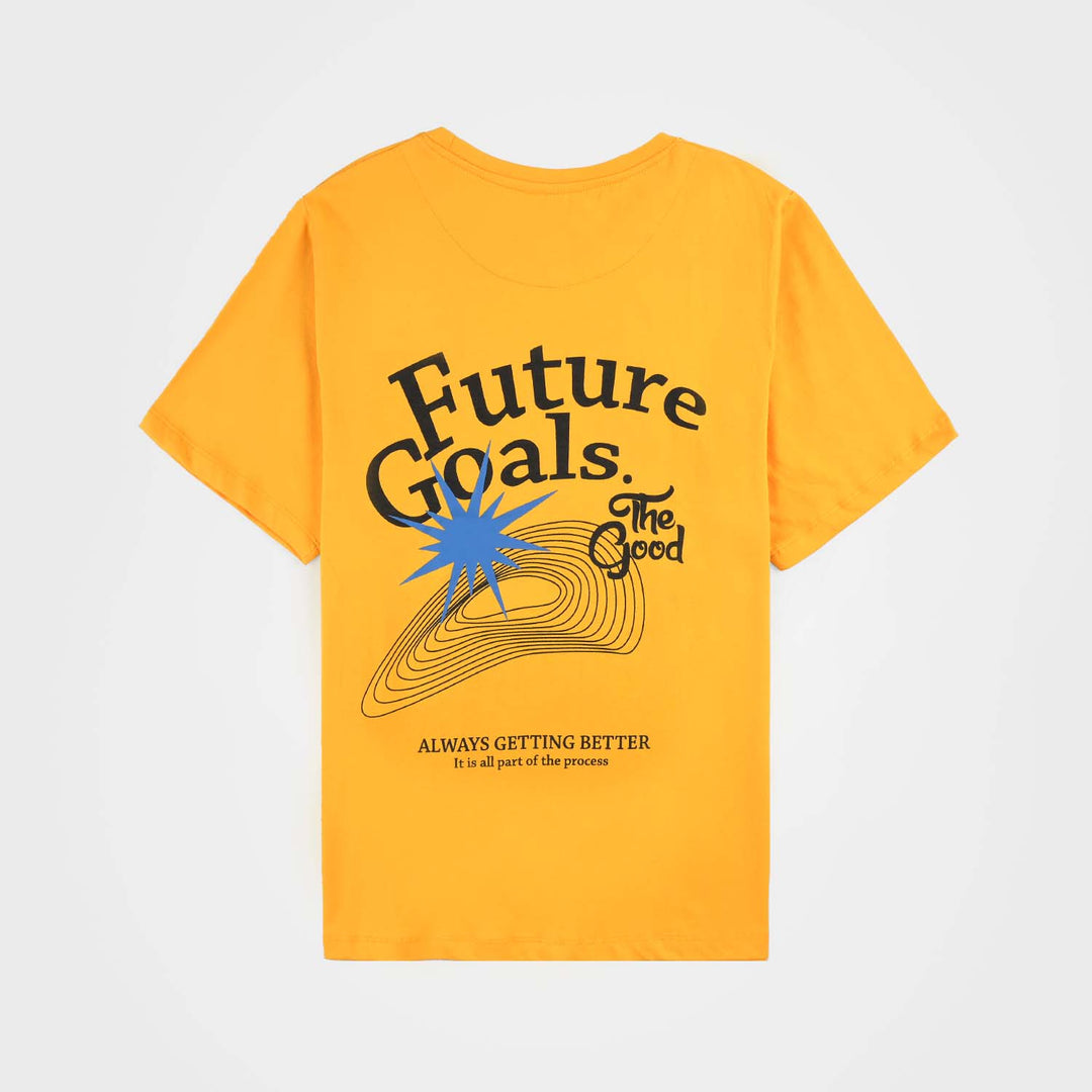 Teen Boys Cotton Jersey T-Shirt Goals-Citrus