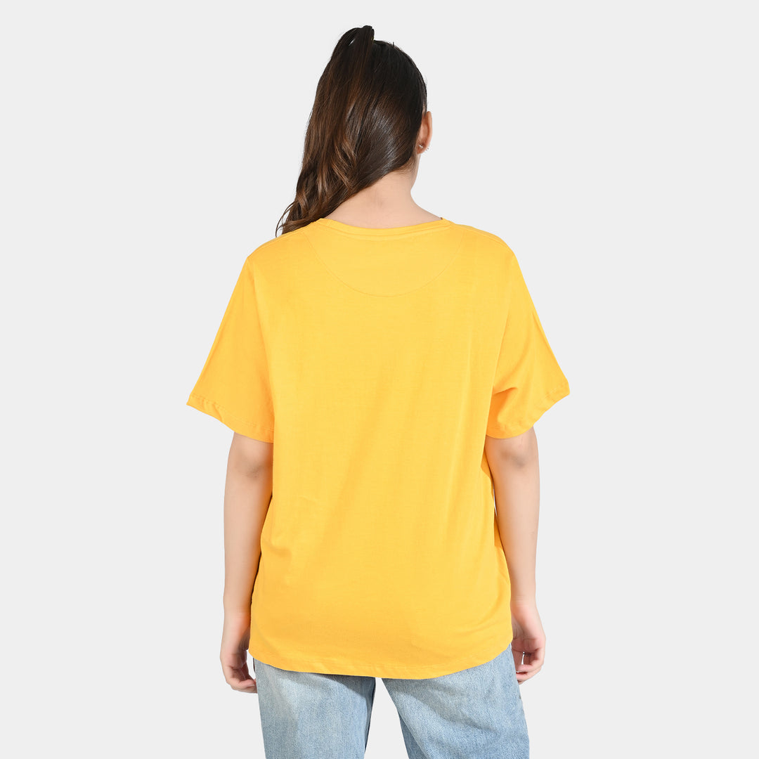 Teen Girls Cotton Jersey Tee-Collect-Citrus