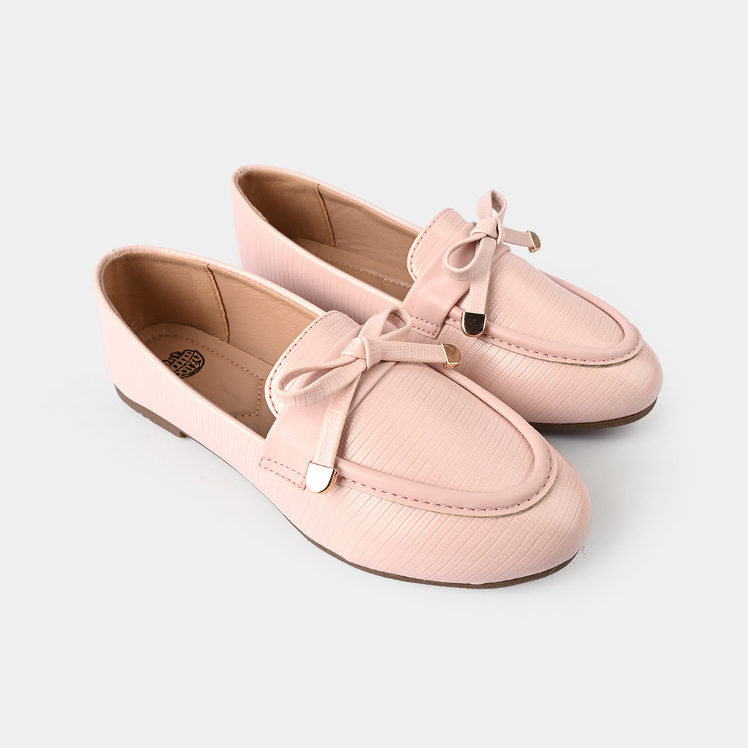 Girls Loafer OS-03-Tea.Pink