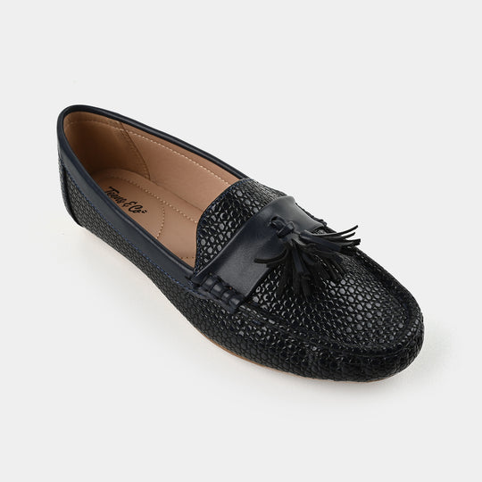 Teens Girls Loafers OS-06-NAVY