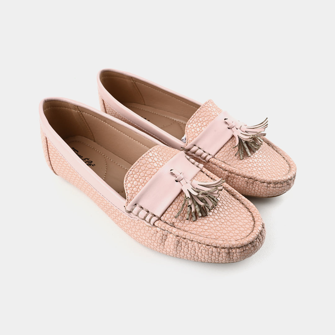 Teens Girls Loafers OS-06-Tea Pink