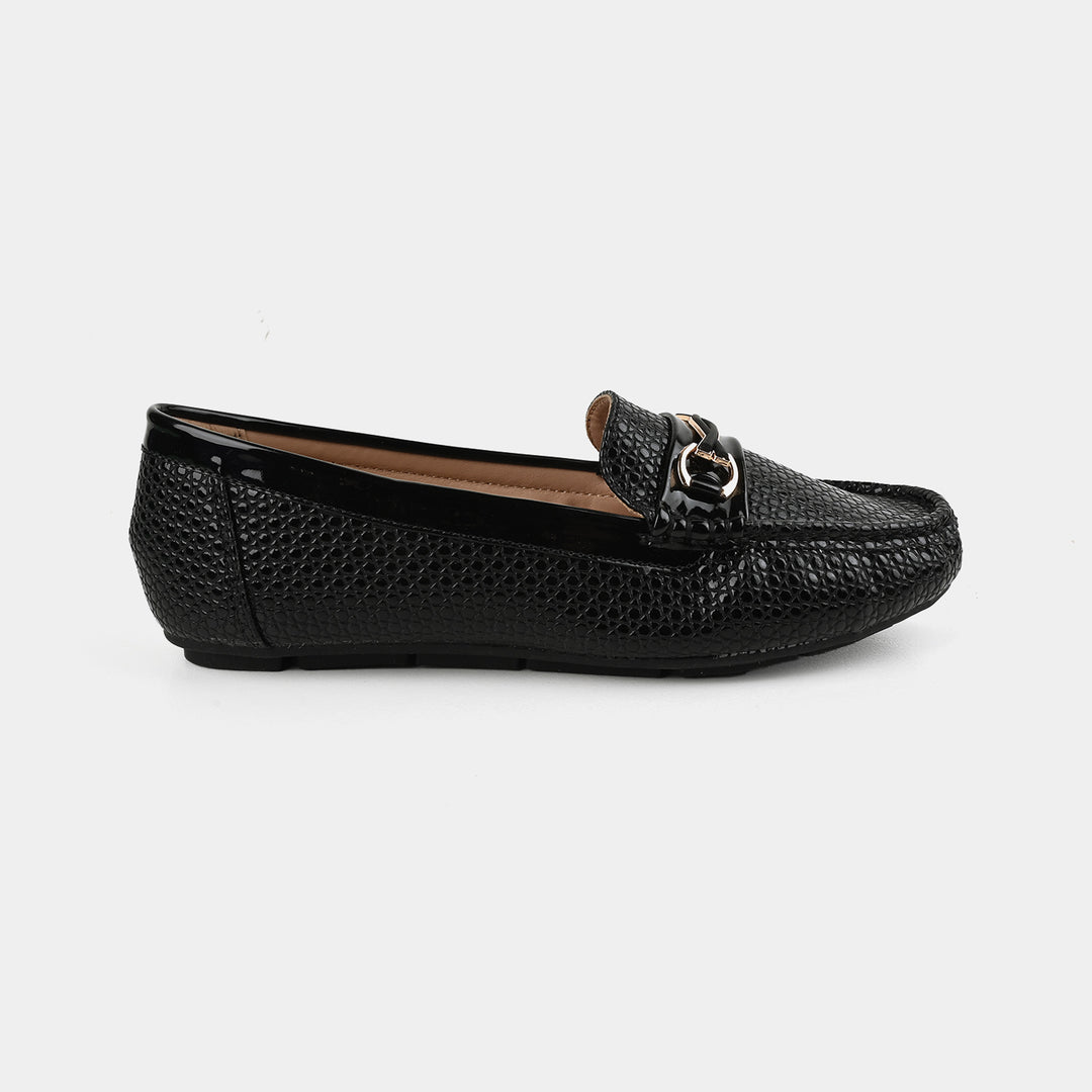 Teens Girls Loafers OS-08-BLACK