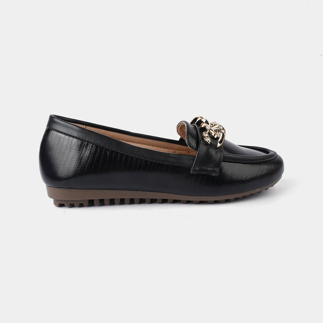 Teens Girls Loafers OS-09-BLACK