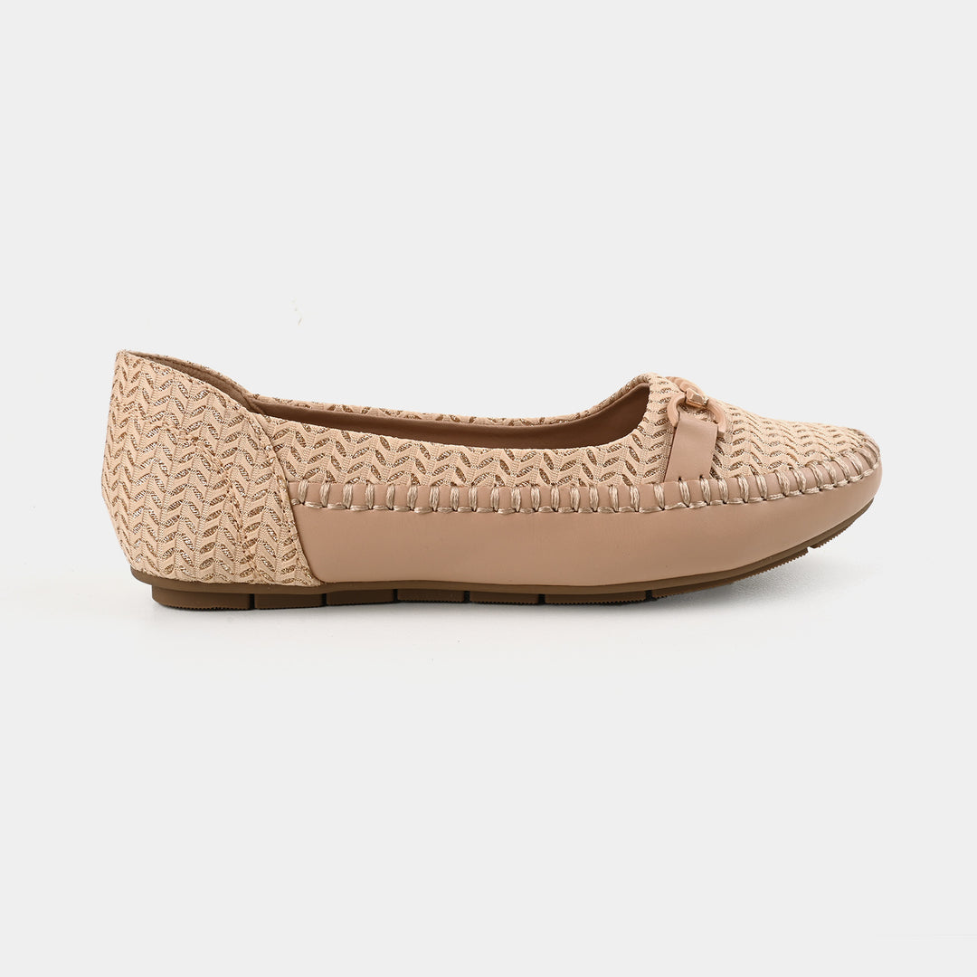 Teens Girls Loafers OS-10-BEIGE