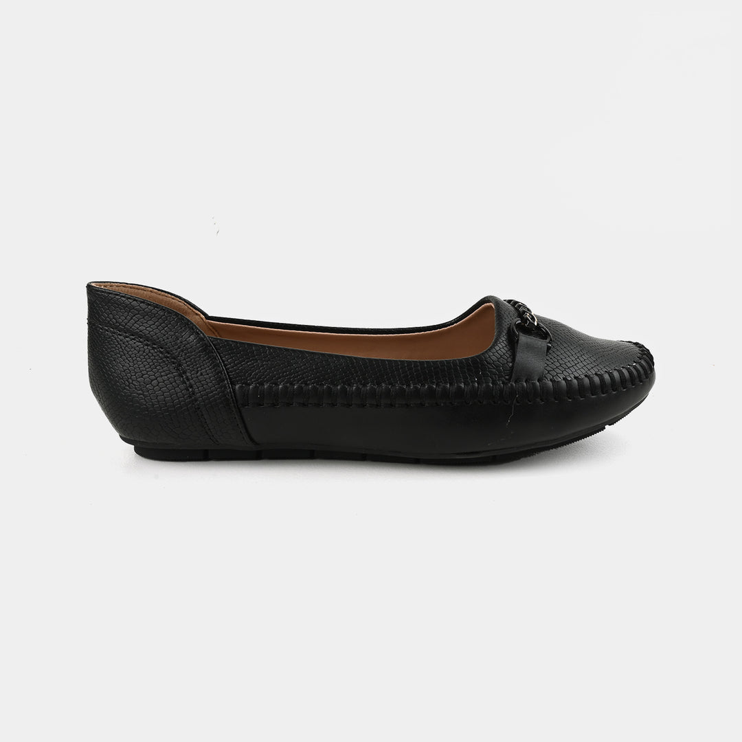 Teens Girls Loafers OS-10-BLACK