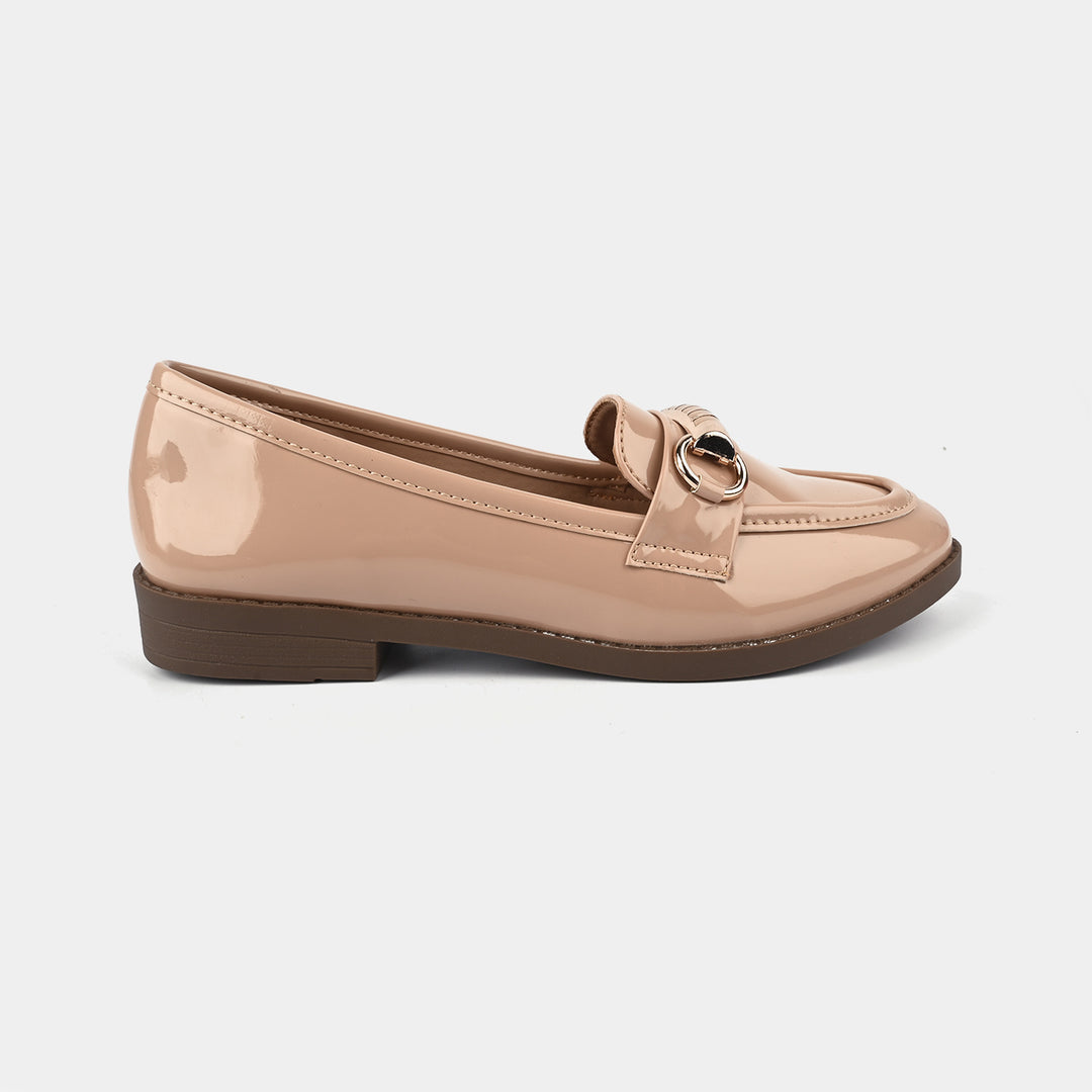 Teens Girls Loafers OS-13-BEIGE