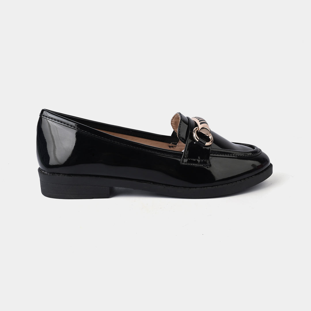 Teens Girls Loafers OS-13-BLACK