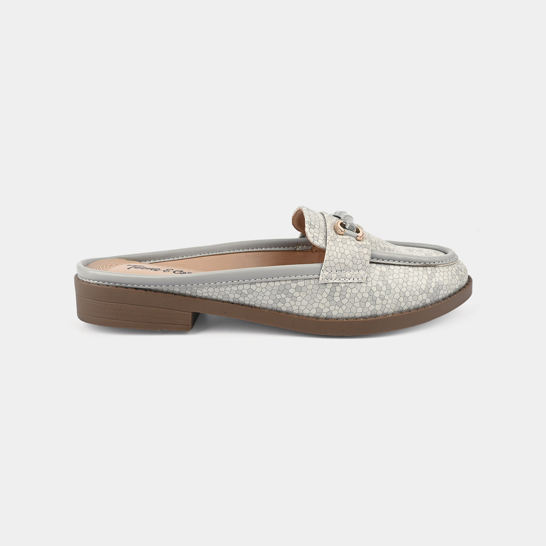 Teens Girls Loafers OS-14-GREY