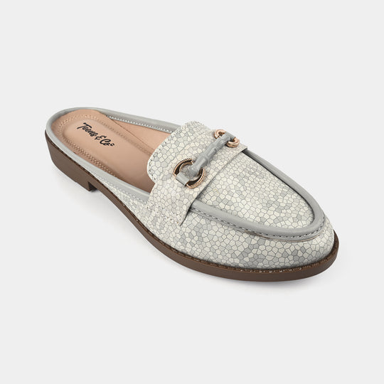 Teens Girls Loafers OS-14-GREY