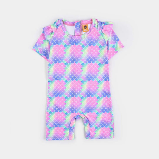 Girls Micro Fiber Jumper Suit MERMAID COSTUME-Multi