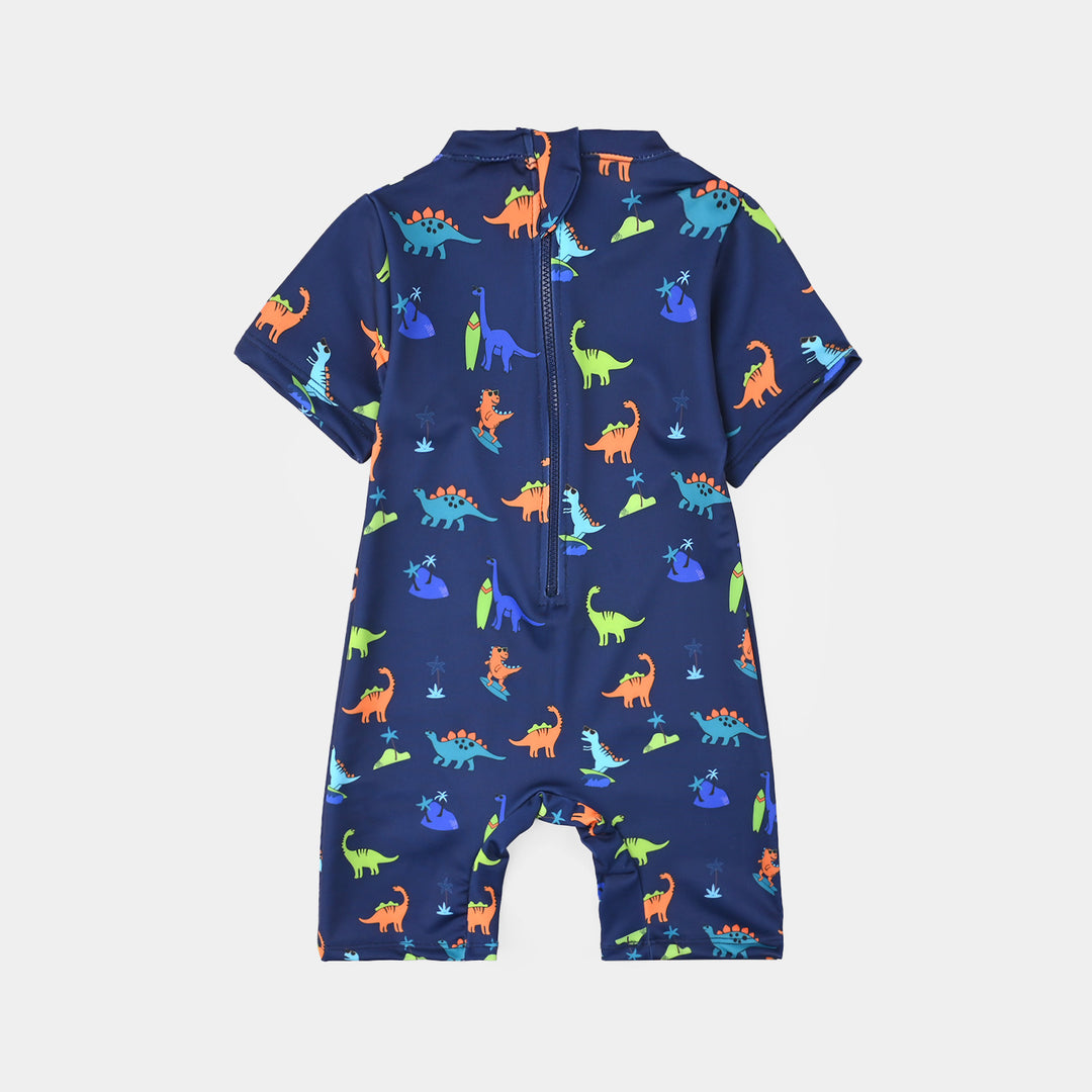 Boys Micro Fiber Jumper Suit DINO-Navy Blue