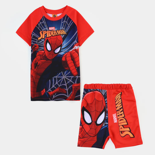 Boys Microfiber 2-Piece Suit (Character) - Red