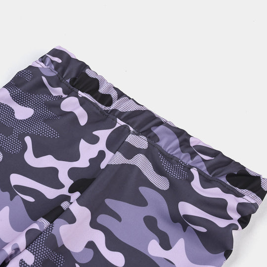 Boys Microfiber Jersey Swim Shorts Grey Camo-GREY