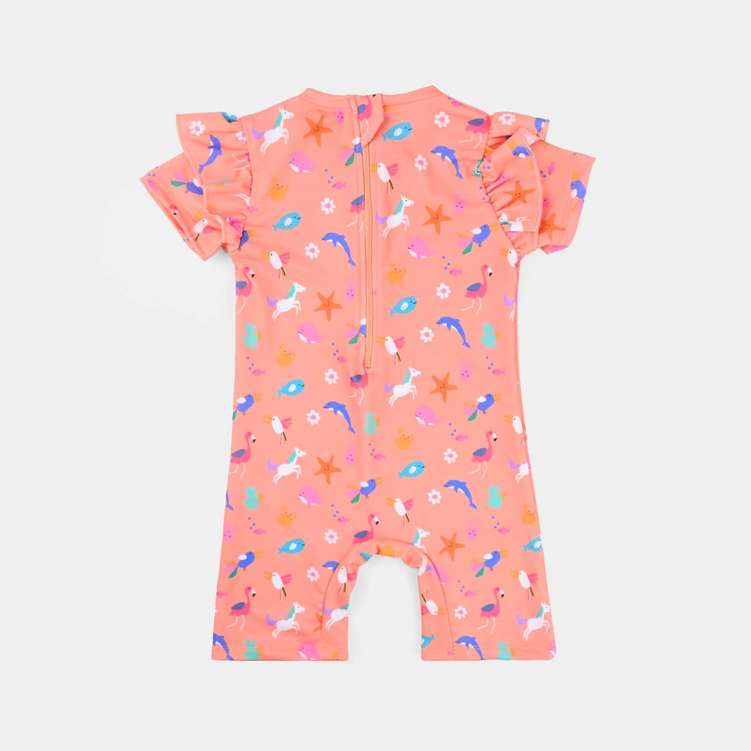 Girls Microfiber Jumper Suit SEA ANIMAL-Multi