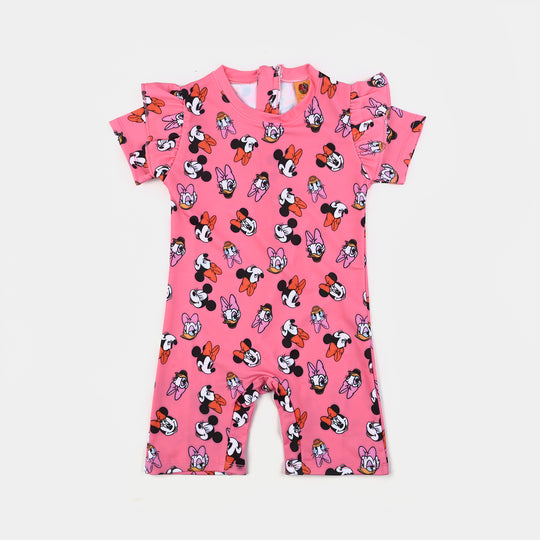 Girls Microfiber Jumper Suit -Pink