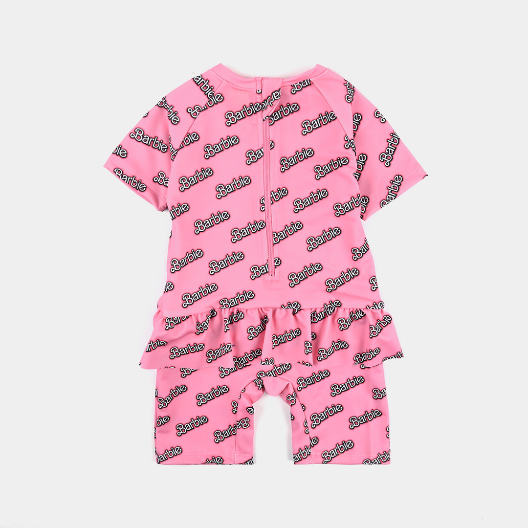 Girls Micro Fiber Jumper Suit-Pink