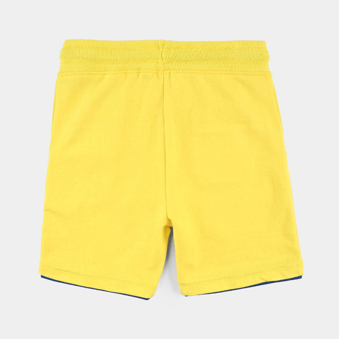 Boys Jersey/Terry Short Real Skater-Yellow