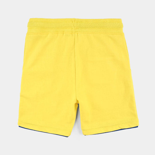 Boys Jersey/Terry Short Real Skater-Yellow