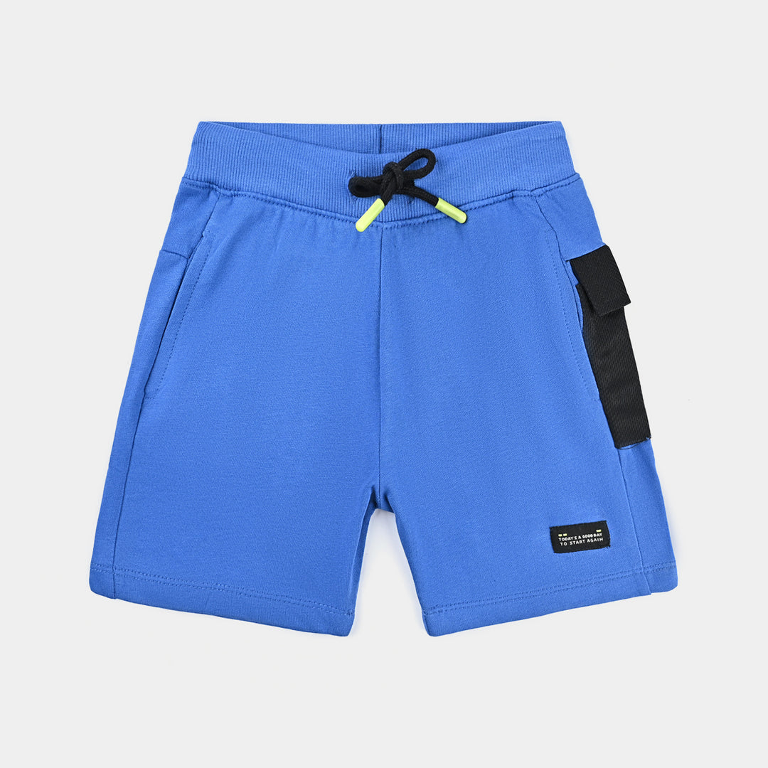 Boys Jersey/Terry Short Start Again-Blue