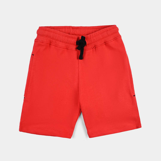 Boys Jersey/Terry Short Basic-H.R Red