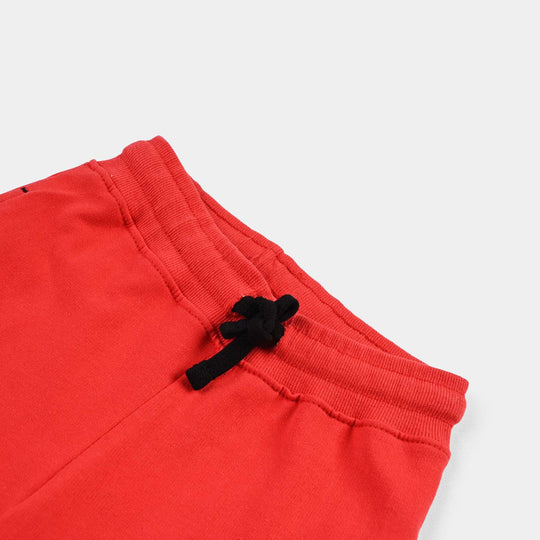 Boys Jersey/Terry Short Basic-H.R Red