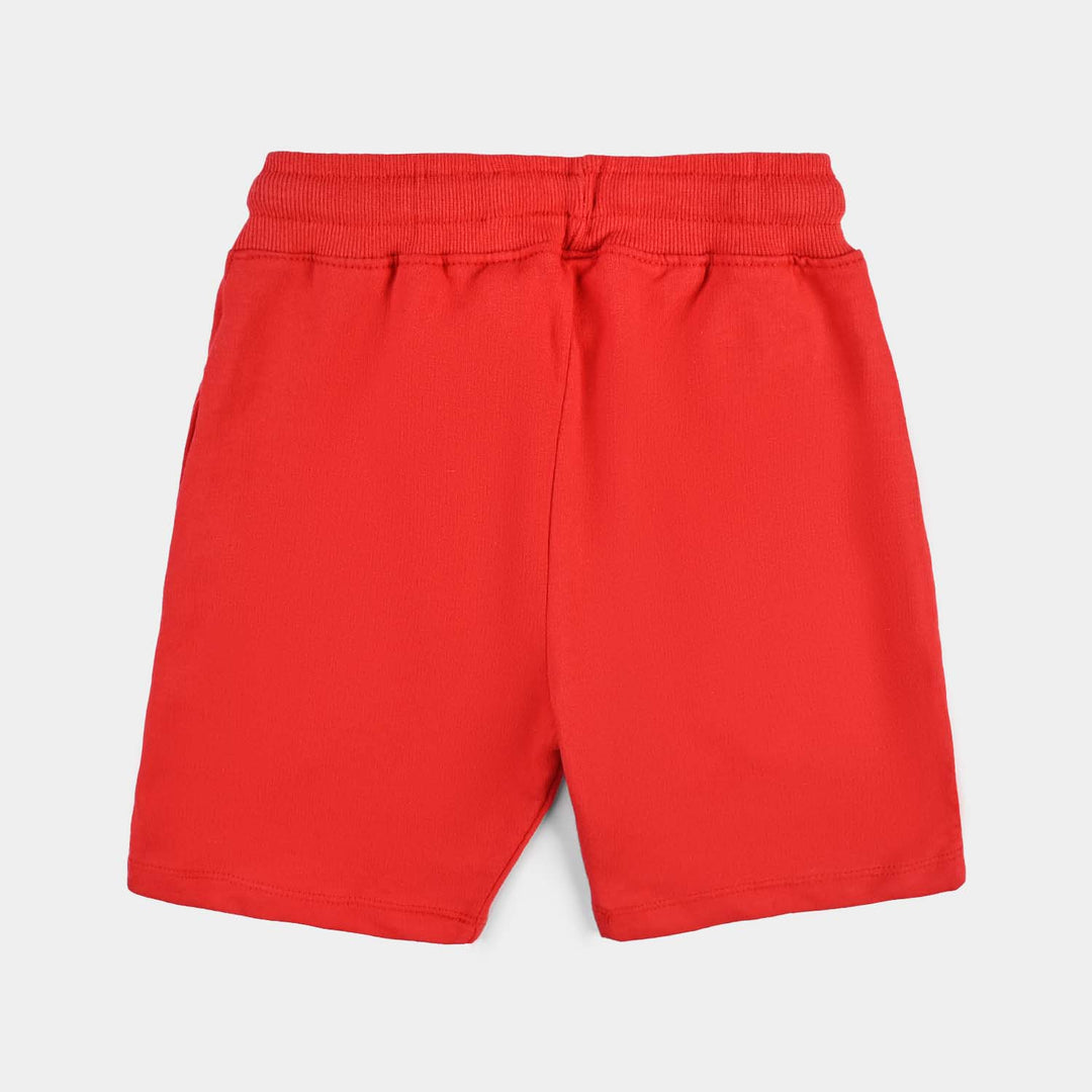 Boys Jersey/Terry Short Basic-H.R Red