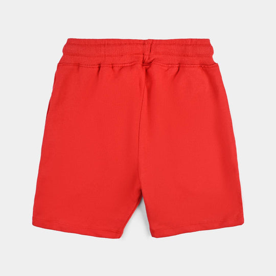 Boys Jersey/Terry Short Basic-H.R Red