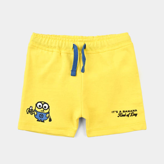 Infant Boys Jersey/Terry Short-Yellow