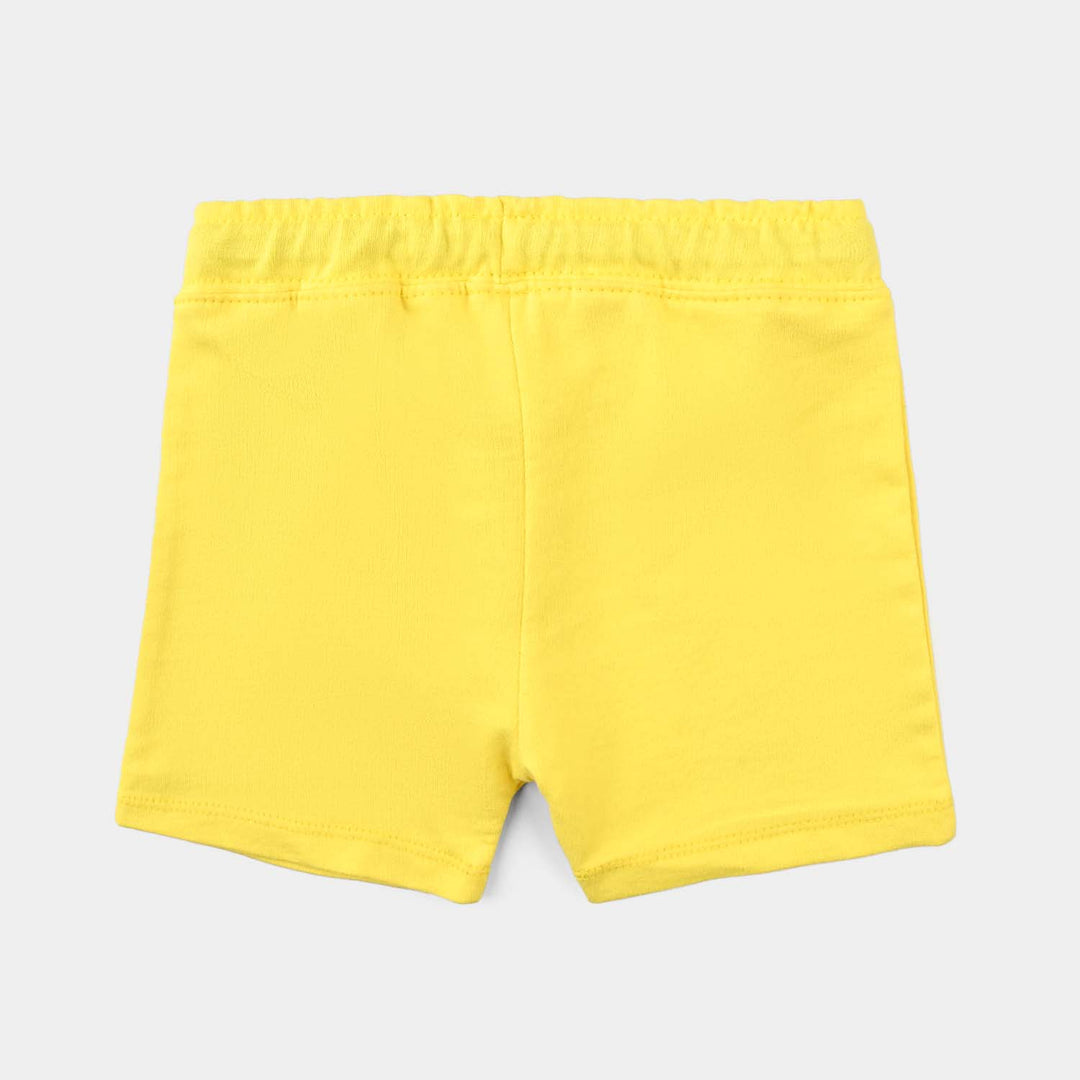 Infant Boys Jersey/Terry Short-Yellow