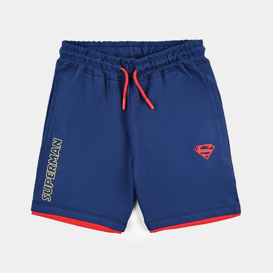 Boys Jersey/Terry Short-Navy Blue