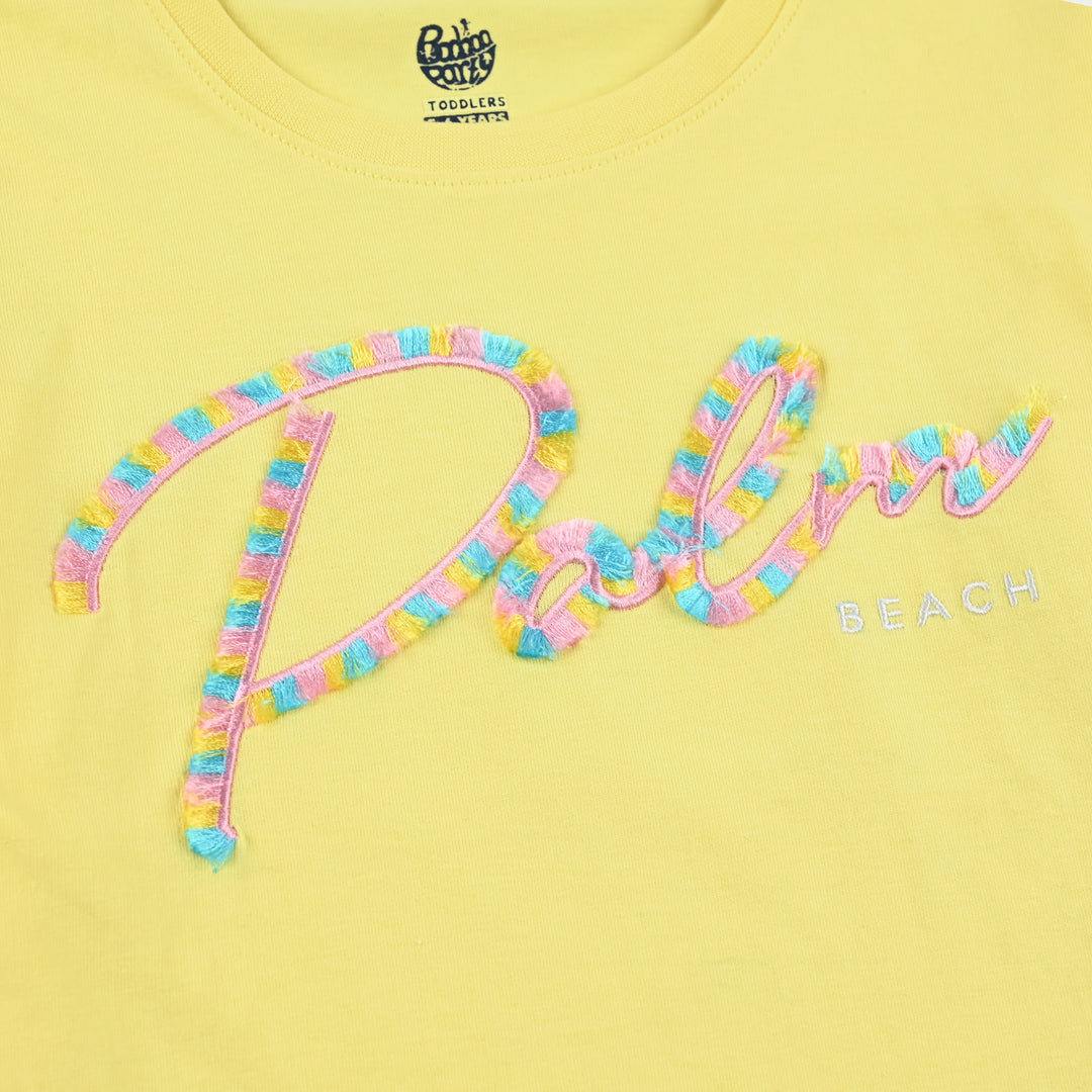 Girls Jersey/Terry T-Shirt H/S Palm Beach