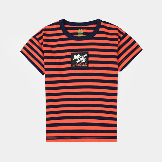 Boys Cotton Jersey T-Shirt H/S-ORANGE