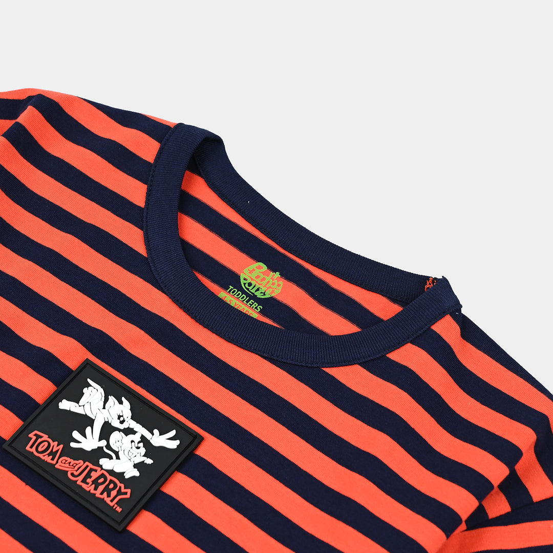 Boys Cotton Jersey T-Shirt H/S-ORANGE