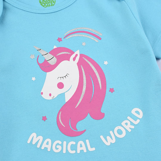 Infant Unisex Cotton Interlock Romper Magical World