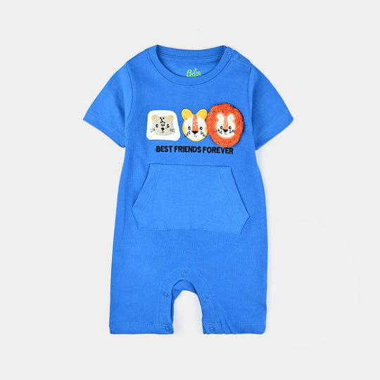 Infant Boys Cotton Interlock Romper Friends Forever