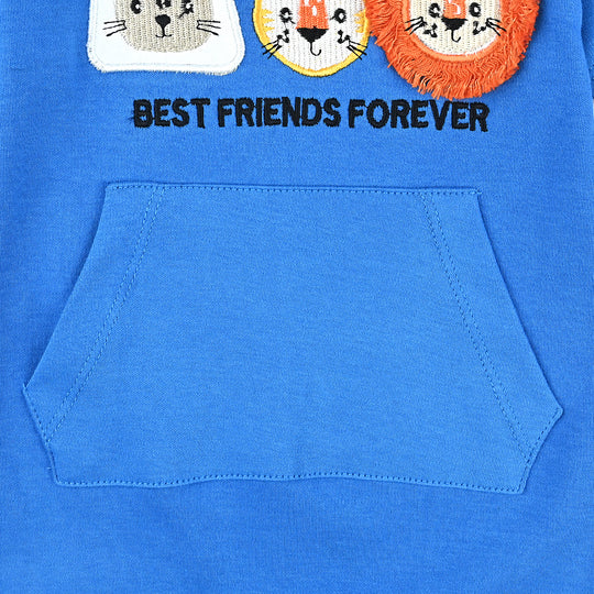 Infant Boys Cotton Interlock Romper Friends Forever