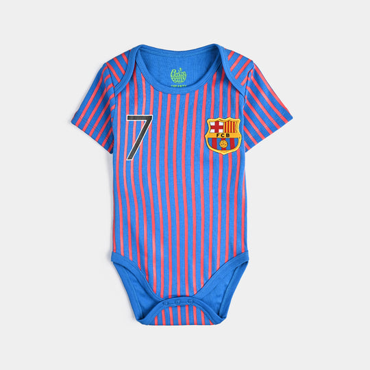 Infant Unisex Cotton Interlock Romper Barca-Yarn Dyed