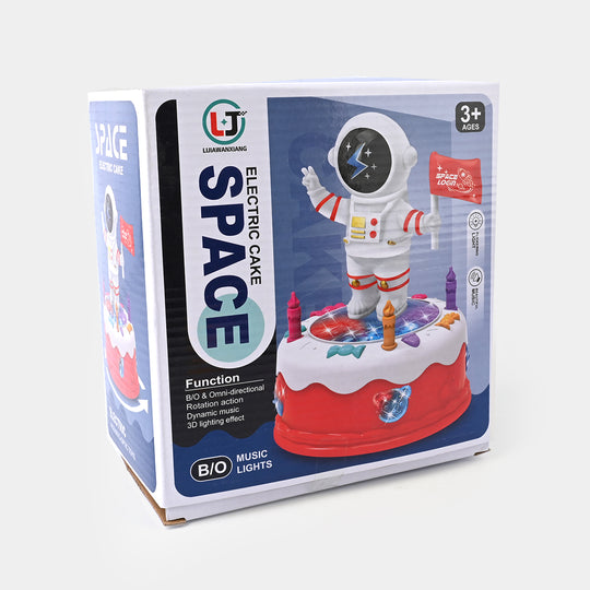 360 Rotation Astronaut Musical Cake for Kids