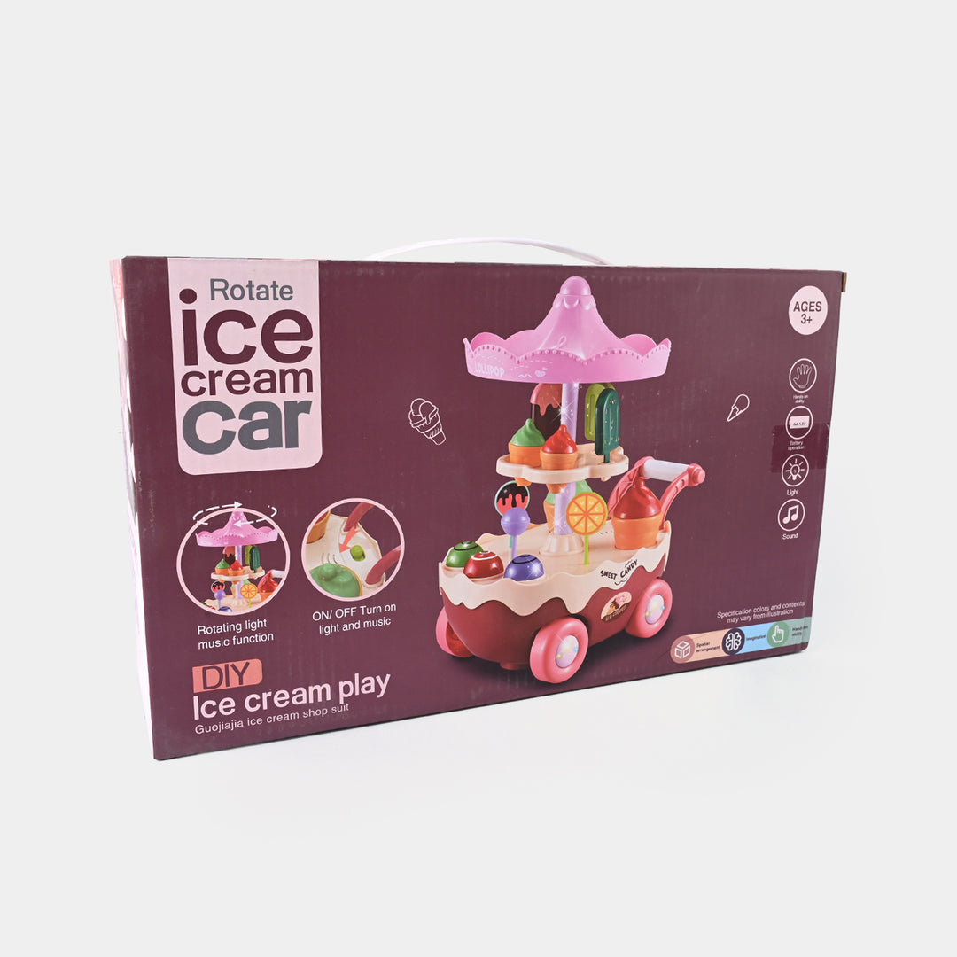 Kids Toy Ice Cream Truck Set, Pretend Play Food Toy