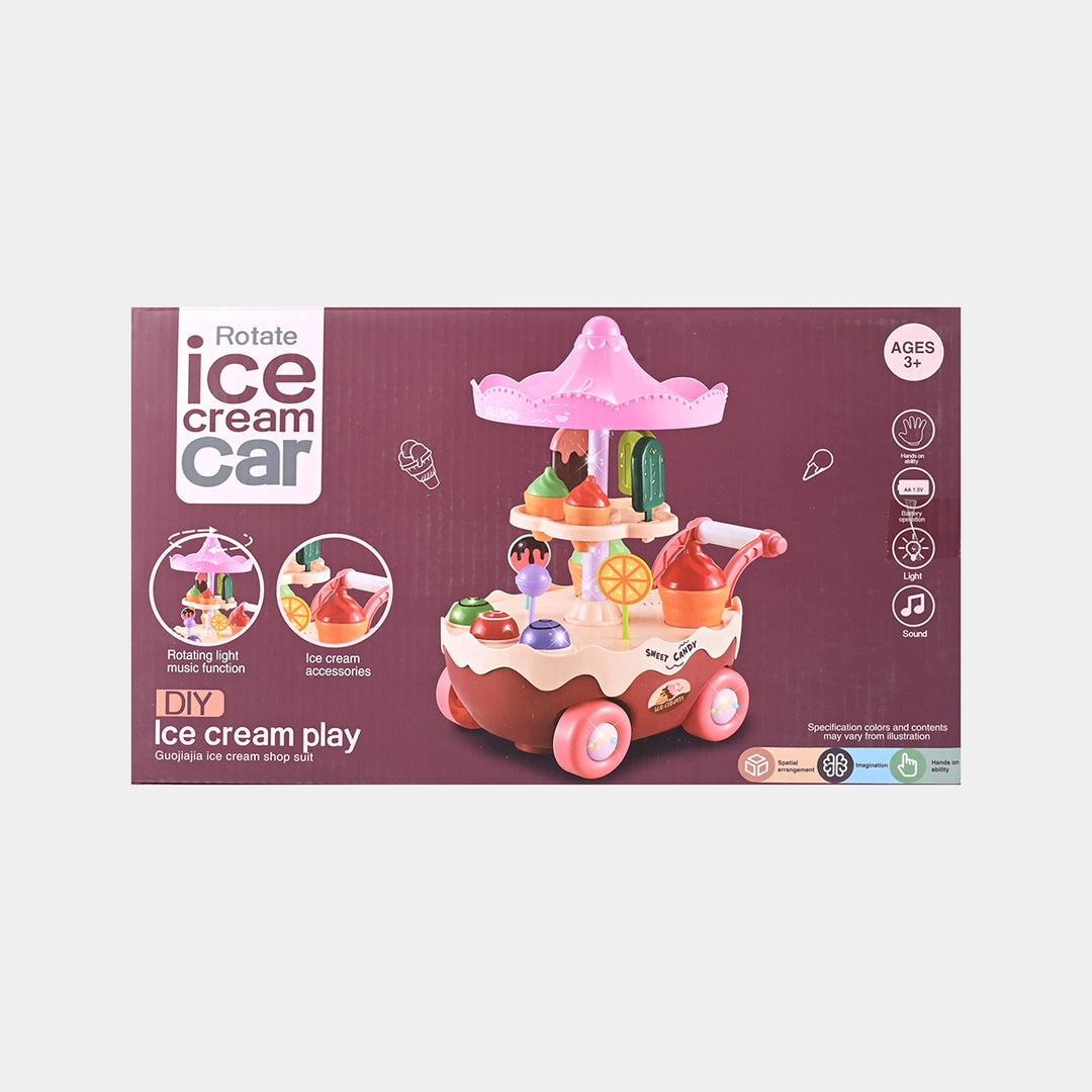 Kids Toy Ice Cream Truck Set, Pretend Play Food Toy