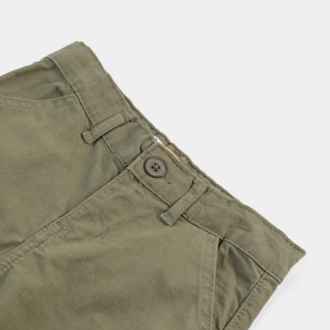 Boys Cotton Twill Short-Olive green