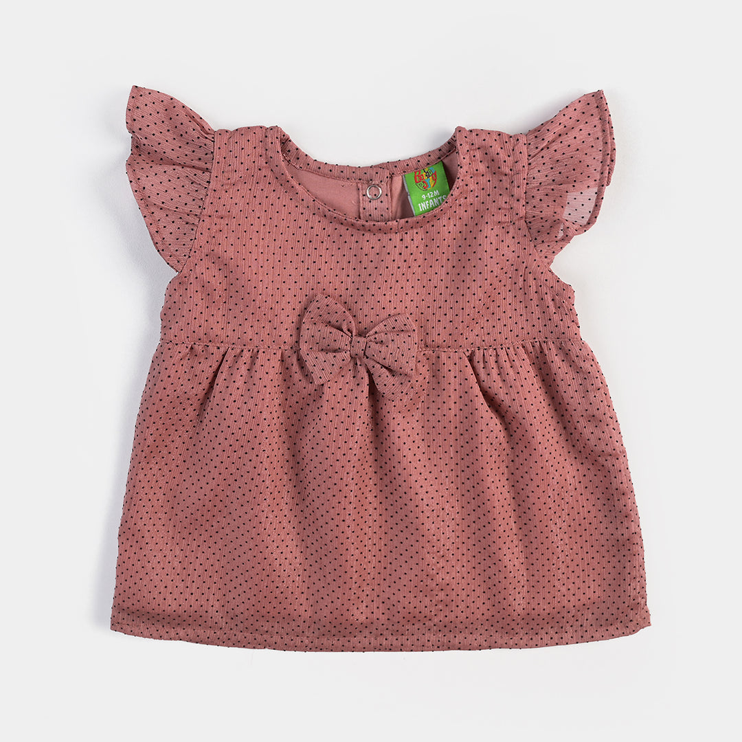 Infant Girls Georgette 2 PC Peach Bloom