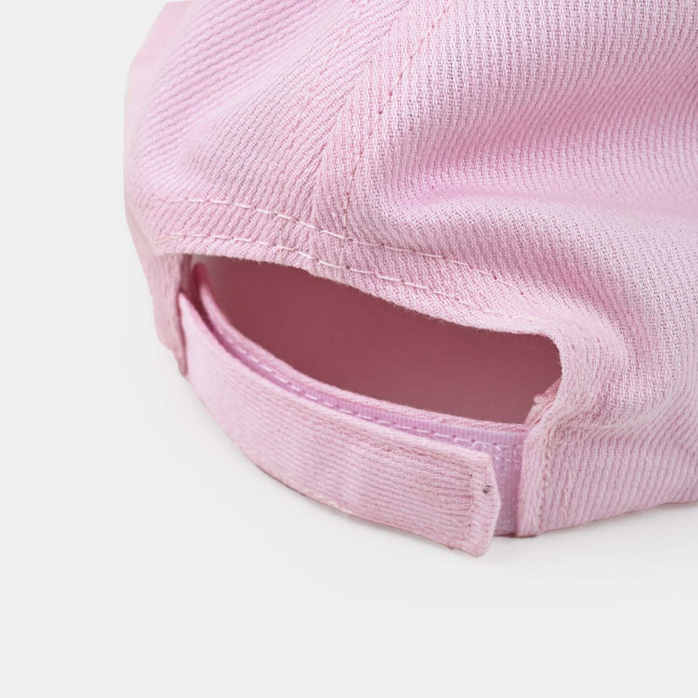 Kids Cotton Twill Cap-Pink