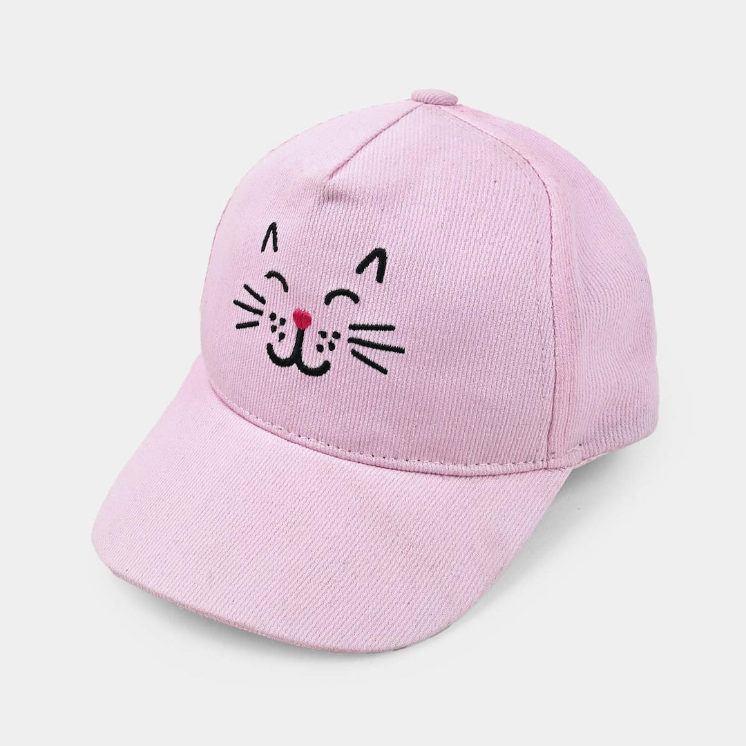 Kids Cotton Twill Cap EMB Face-LT.Pink