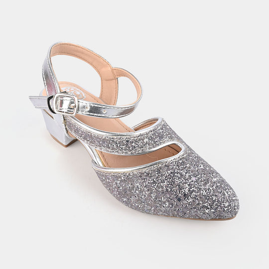 Girls Pumps Heels 456-84-GREY