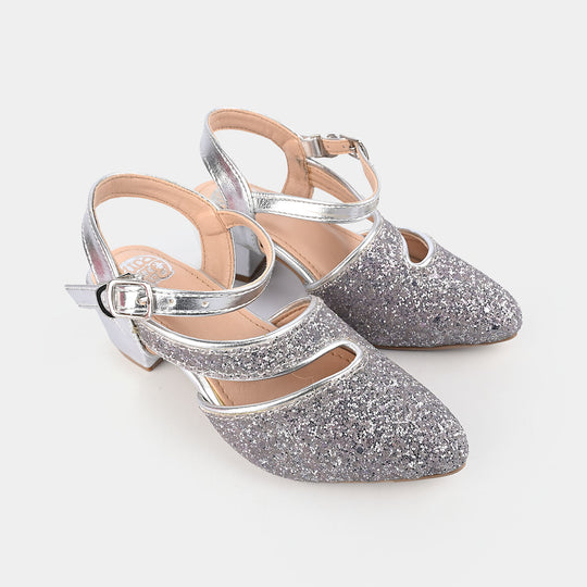 Girls Pumps Heels 456-84-GREY