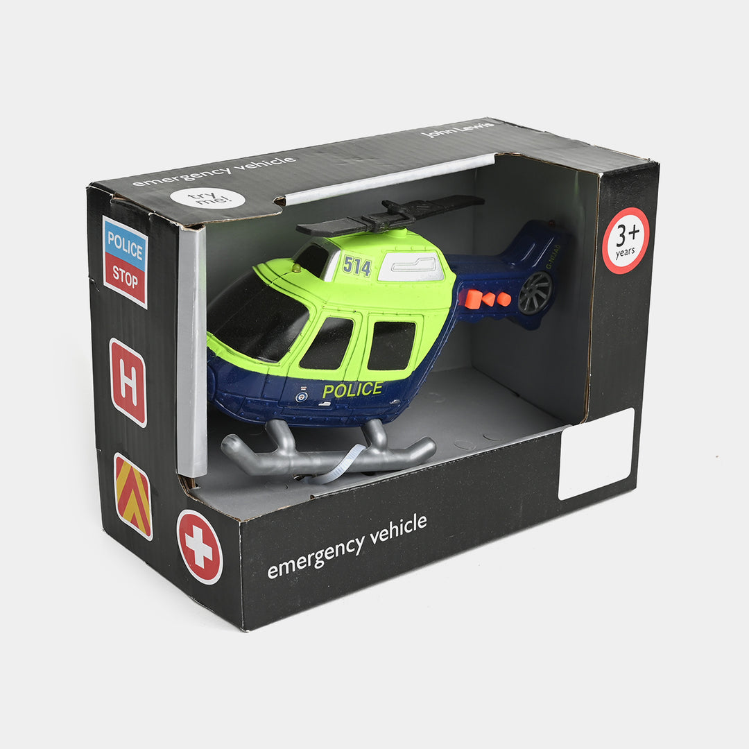 Emergency Vehicle Helicopter with Light & Sound for KIds