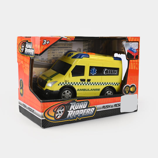 Rush & Rescue Vehicle Toy with Light and Sound for Kids