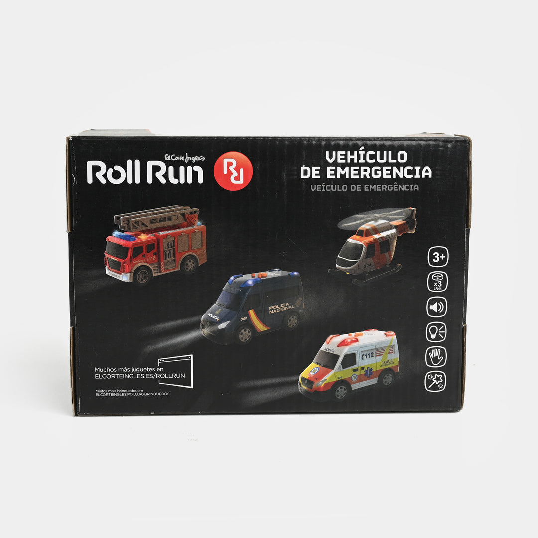 Emergency Vehicle Toy with Light and Sount for Kids